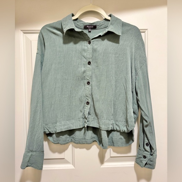 Madewell Tops - Madewell Sage Button-Down Shirt